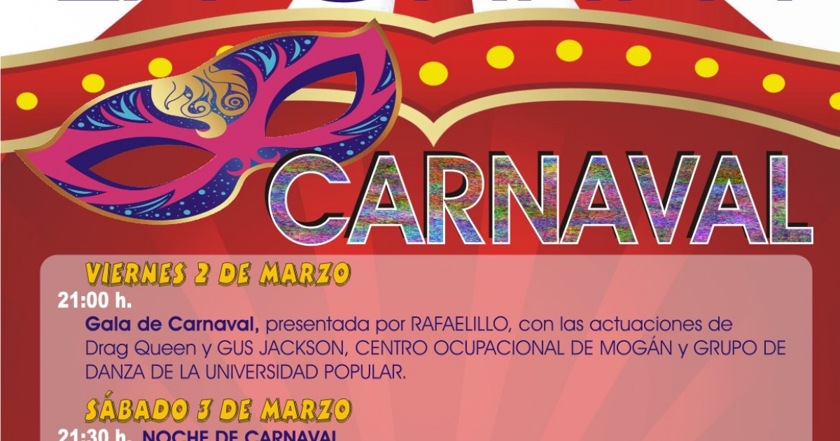 Mogán pueblo y Barranquillo Andrés celebrarán este fin de semana su Carnaval de Barrios