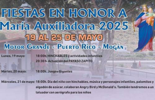 COMUNICADO:  Presentación de solicitudes para la instalación de puestos, vehículos/remolques, atracciones y casetas de juegos en las Fiestas de María Auxiliadora 2025