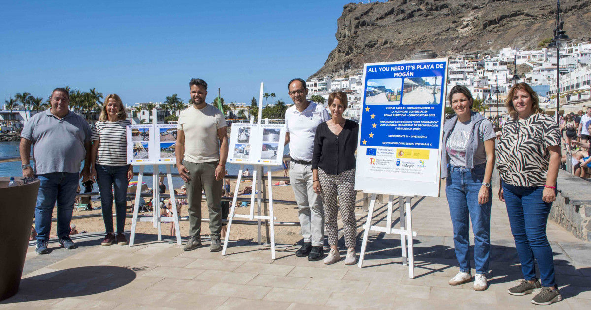 El Ayuntamiento potencia el binomio  comercio y turismo en Playa de Mogán con  una inversión de 2,15 millones