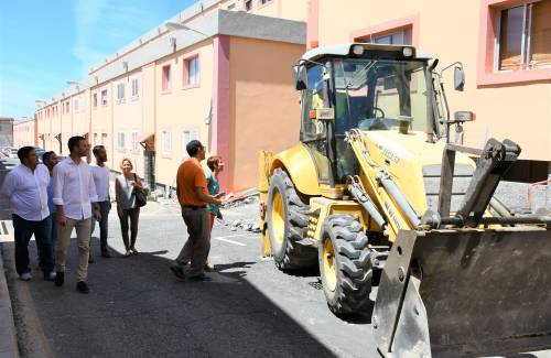 En marcha las obras de rehabilitación de la calle Sima en Arguineguín