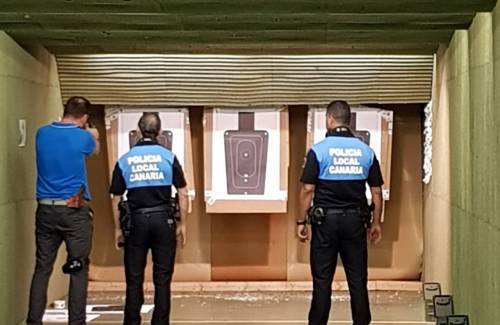 Los agentes la Policía Local de Mogán realizan un nuevo curso de prácticas de tiro