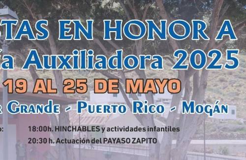 Las Fiestas en honor a María Auxiliadora, del 19  al 25 de mayo