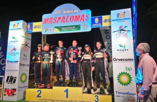 El 46º Rallye de Maspalomas finalizó  con un podio completo de R5 liderado por Yeray Lemes-Dani Rosario