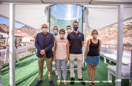 Canarias estrena su primer túnel de viento al aire libre en Mogán
