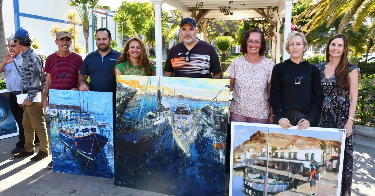 Francisco Navarro gana el 8º Certamen de Pintura Rápida de Playa de Mogán