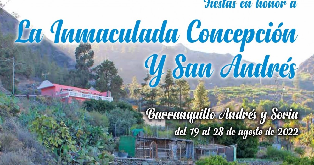 Las Fiestas en honor a la  Inmaculada Concepción y San Andrés serán del 19 al 28 de agosto