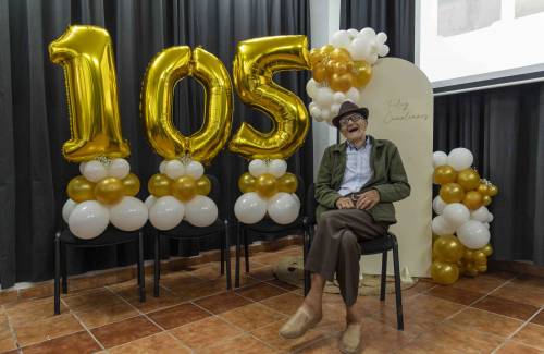 Mogán celebra el 105 cumpleaños de Antonio González Suárez, el vecino más longevo de su historia