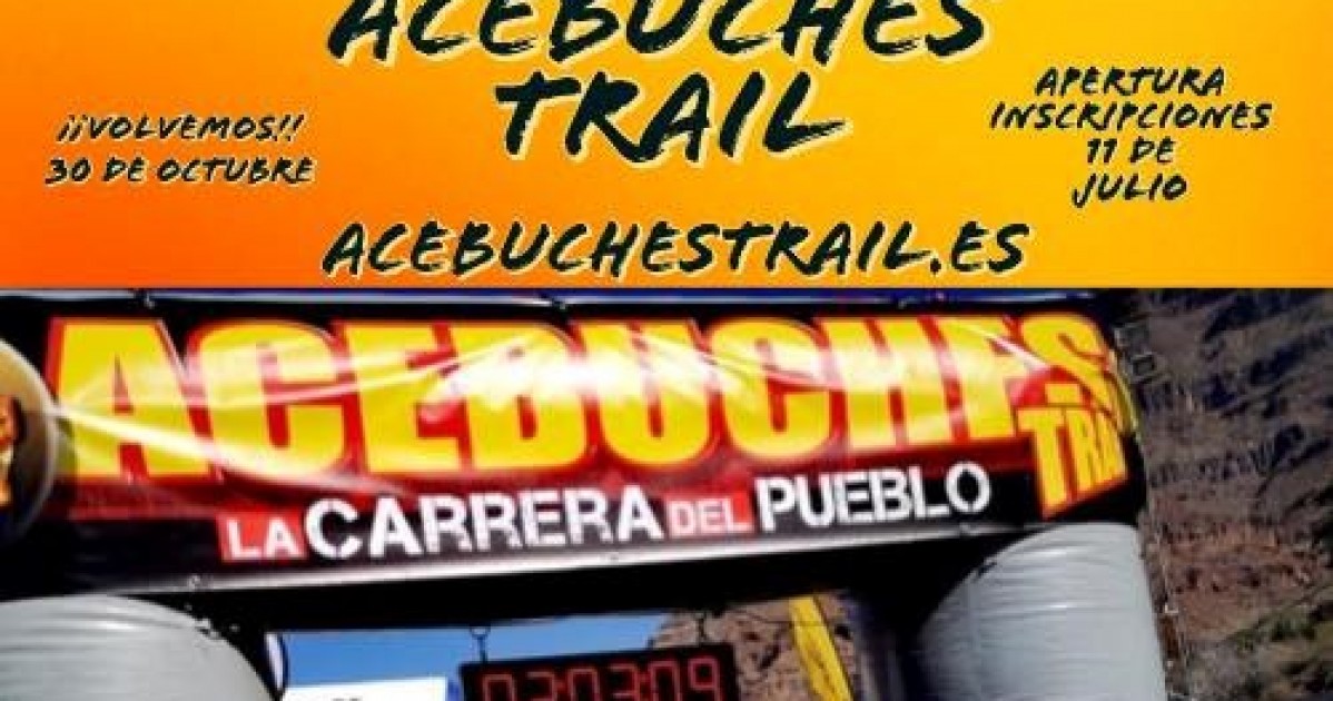 La  VII Acebuches Trail abre  inscripciones el lunes 11 de julio