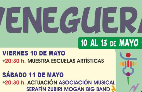 Veneguera acogerá actividades lúdicas y culturales del 10 al 13 de mayo