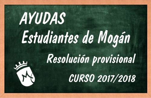 El Ayuntamiento de Mogán informa sobre la resolución provisional de las subvenciones para estudiantes del curso 2017/2018