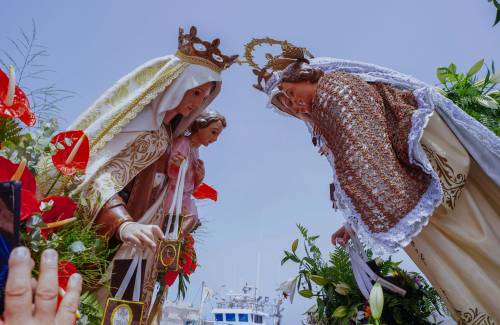 Devoción por la Virgen del Carmen en la procesión marítima de  Playa de Mogán