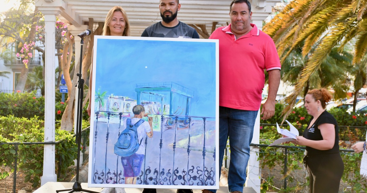 Mohamed El Montaser gana el  X Certamen de Pintura Rápida de Mogán