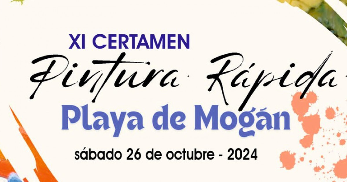 Playa de Mogán acoge el XI Certamen de Pintura Rápida el 26 de octubre