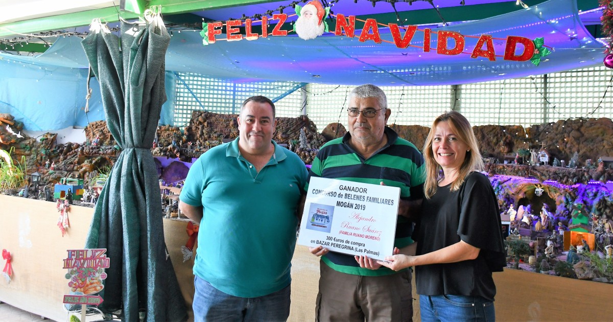 Alejandro Ruano, vencedor del primer Concurso de Belenes Familiares de Mogán