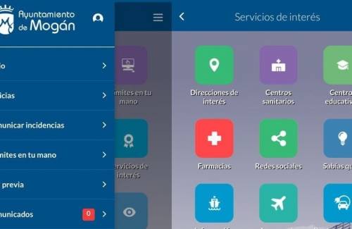 La app móvil de Mogán mejora su interfaz de usuario y amplía servicios