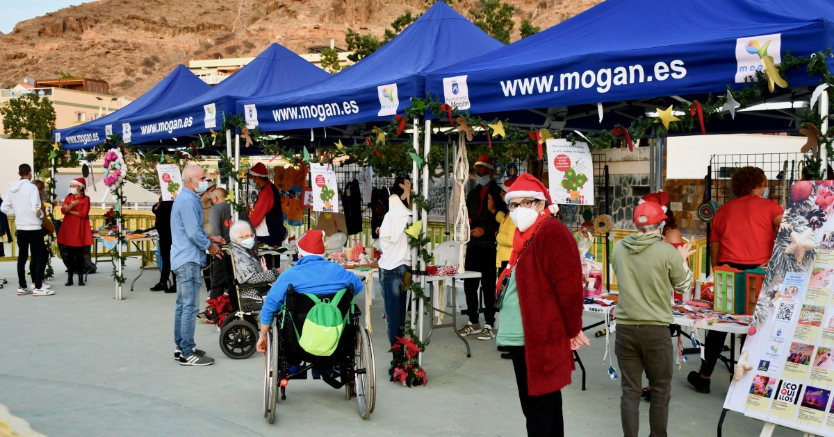 El Centro Ocupacional de Mogán celebra su mercado de Navidad