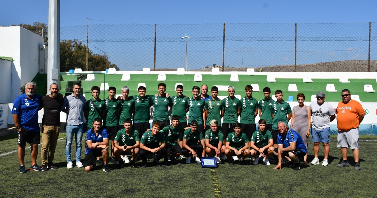 Mogán reconoce al equipo cadete del CD Arguineguín, tercero en el Madrid Internacional Cup