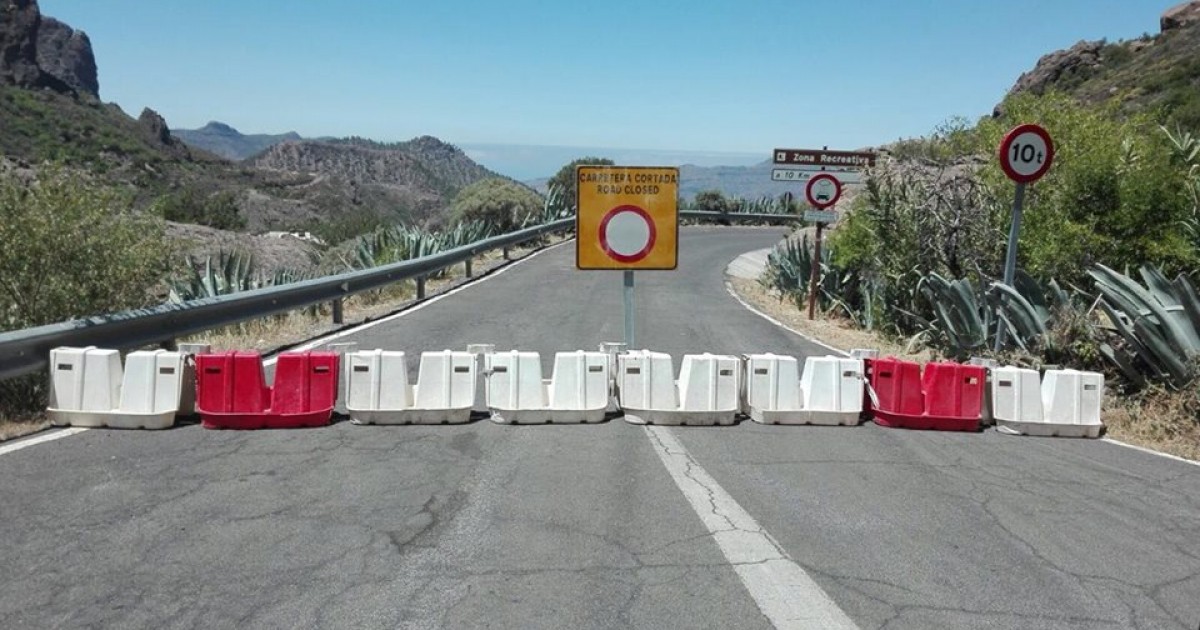 Mogán solicita al Cabildo de Gran Canaria que declare urgente el arreglo del muro caído de la GC-605 y la apertura de la vía