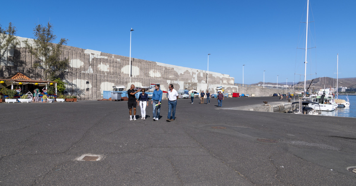 Adjudicado el asfaltado del dique  del Muelle de Arguineguín