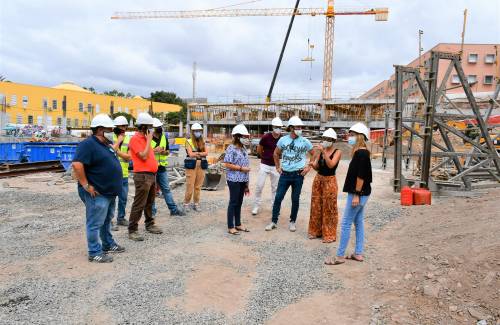 El nuevo edificio de aparcamientos en Arguineguín estará operativo a finales de 2021