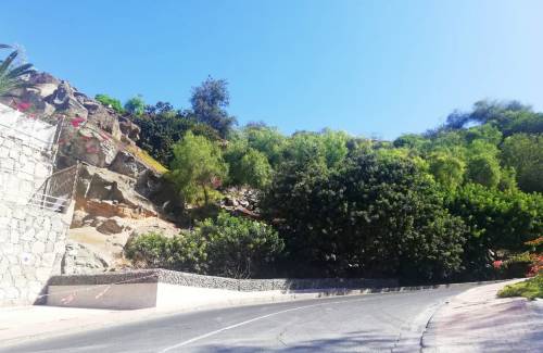 El Ayuntamiento de Mogán crea un muro de contención en la calle La Palma para evitar desprendimientos