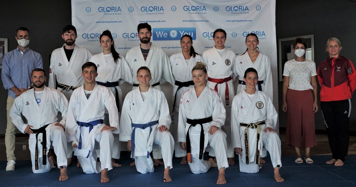 La selección austriaca de Karate prepara  en Mogán el Campeonato de Europa