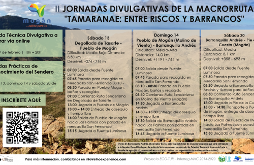 Mogán organiza las segundas jornadas de  formación e información de la Macrorruta 'Tamaranae: entre Riscos y Barrancos'